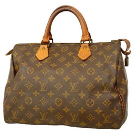 Sac à main Louis Vuitton Monogram Speedy 30 Marron