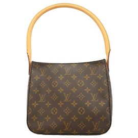 Louis Vuitton Monogram Looping MM Shoulder Bag Brown