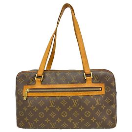 Bolso de hombro Louis Vuitton Monogram Cite GM Castaño