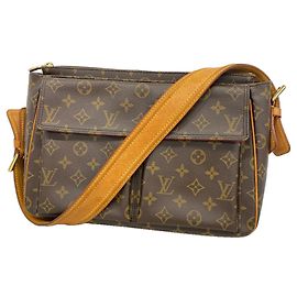 Borsa a tracolla Louis Vuitton Monogram Vivacite GM Marrone