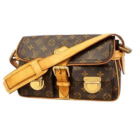 Louis Vuitton Monogram Hudson PM Schultertasche Braun