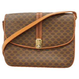 Céline Sac à épaule Celine Macadam Marron