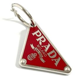 Brincos Prada Silver 925 Prata Metálico