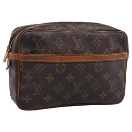 LOUIS VUITTON Monogram Compiegne 23 Clutch Bag M51847 LV Auth 206617 Monogram