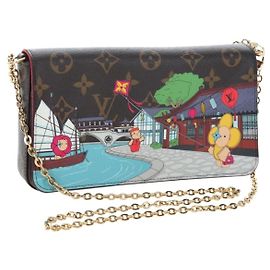 LOUIS VUITTON Monogram Vivienne Pochette Felice Shoulder Bag LV Auth 204525SAM Monogram