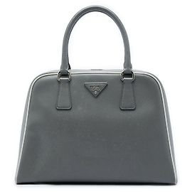 Borsa Prada Saffiano Lux Pyramid Frame Grigia Grigio