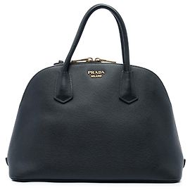 Borsa a mano Prada Saffiano Cuir Dome Nera Nero