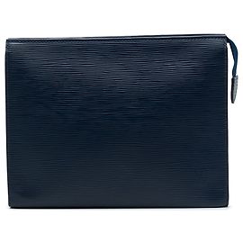 Necessaire Louis Vuitton Epi Blue 26 Borsa a pochette Blu