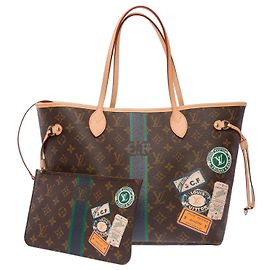 LOUIS VUITTON Neverfull Bag in Brown Canvas - 104001 Brown