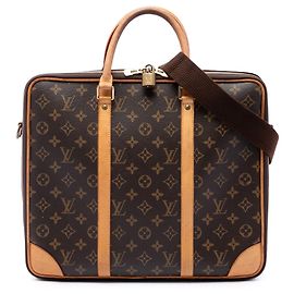 Maletín de Negocios Cupertino Monogram Louis Vuitton Marrón Castaño
