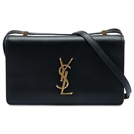 Autre Marque Borsa a tracolla Dylan Small in pelle di vitello monogramma nera Saint Laurent Nero