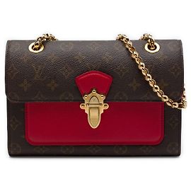 Sac à épaule Louis Vuitton Monogram Victoire Marron Marron