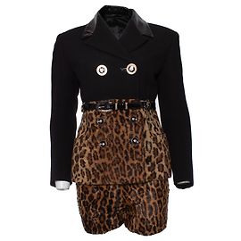 Gianni Versace Couture, Ensemble 3 pièces Runway Marron Noir