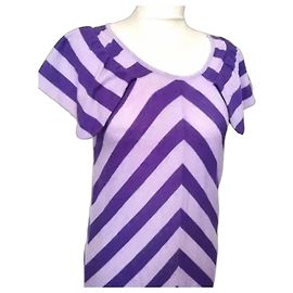 Sonia Rykiel Mini Robe en Maille Fine de Laine Autre Violet