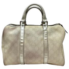Borsa Gucci Joy Boston in tela monogram beige Beige
