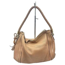 Gucci Bella Borsa Hobo in Pelle con Nappa in Bambù Beige