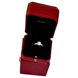Cartier Diamond Ring Platinum Size 51 Other