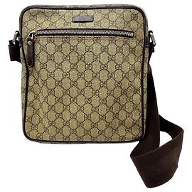 Bolsa Messenger Gucci Monogram GG Marrom Monograma