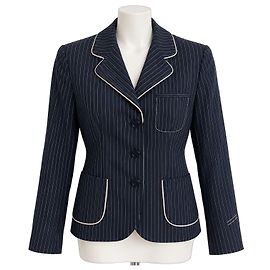 Autre Marque Day Birger et Mikkelsen Blazer in lino a righe Nero Crudo