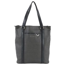 Bulgari Bvlgari Weekend Leather Tote Bag Black