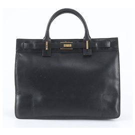 Gucci Leather Briefcase Black