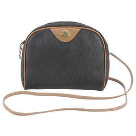 Borsa a tracolla Christian Dior in pelle a nido d'ape Marrone scuro