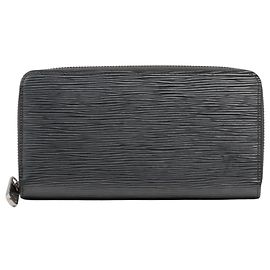 Louis Vuitton Epi Zippy Wallet in Silver Silvery