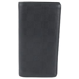 Louis Vuitton Damier Infini Portefeuille Brazza Long Wallet Negro