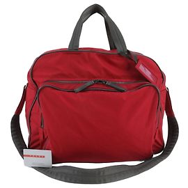 Autre Marque Pradasports 4V0370 2-Way Boston Bag/Shoulder Bag/Tote Bag Red