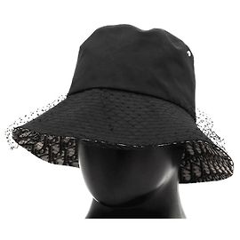 Christian Dior Teddy-D Dior Oblique High Density Weather Cloth Hat Black