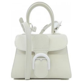 Bolso Delvaux Brillant de piel de becerro box Beige