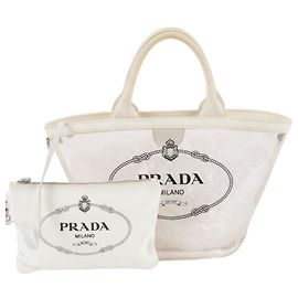 Bolso Tote Prada Canapa Plex Clear Otro