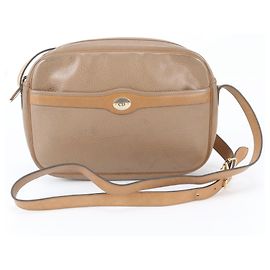 Borsa a tracolla e spalla in pelle Christian Dior Marrone