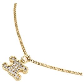 Céline Collar Celine Triomphe con cristales Dorado