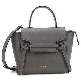 Céline Celine 2WAY Belt Bag Pico in Gray Brown