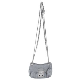 Borsa a tracolla con catena Miu Miu Matelassé Marrone