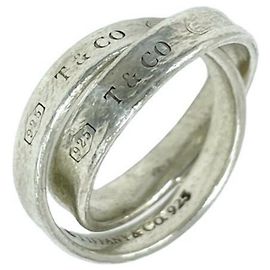 Autre Marque Tiffany Vintage Interlocking Ring Silber