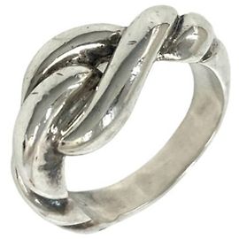 Hermès HERMES Vintage Torsade Ring Silber