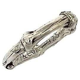 Autre Marque Anello Tiffany Vintage Bamboo Argento