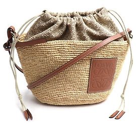 Bolsa de Ombro Loewe Anagram Pochette Basket Outro
