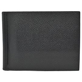 Hermès Hermes Poker GM Money Clip Black Navy blue