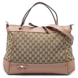 Bolso Mayfair Gucci de lona GG beige Beige