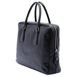 Prada Black Saffiano Business Bag Black