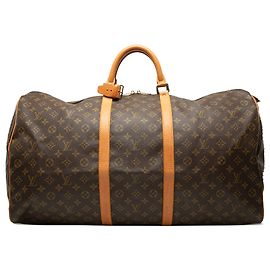 Louis Vuitton Brown Monogram Keepall 60 Marron