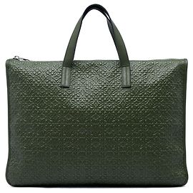 Borsetta Toledo in pelle goffrata Anagram verde LOEWE Verde Verde scuro