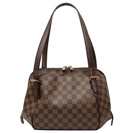 Louis Vuitton Brown Damier Ebene Belem MM Castaño