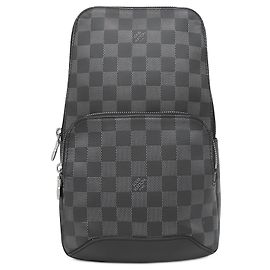 Louis Vuitton Black Damier Graphite Avenue Sling Black