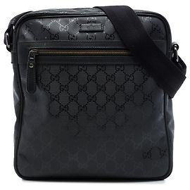 Gucci Borsa a Tracolla Nera Stampa GG Nero