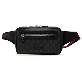 Bolso cinturón Gucci Black GG Supreme Web Negro