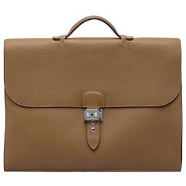 Hermès Brown Togo Sac a Depeches 40 Brown